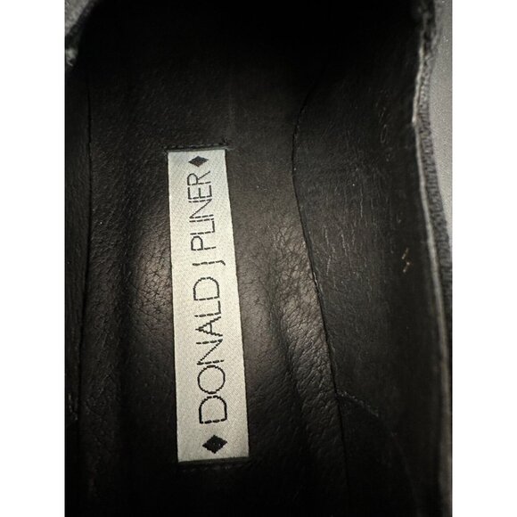 DONALD PLINER (MADE IN ITALY) Black Slip on Casual Driver Loafers Size 8 - Picture 6 of 9